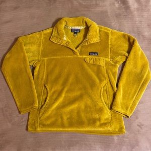 Patagonia Hi-Pile Fleece Pullover in Mustard